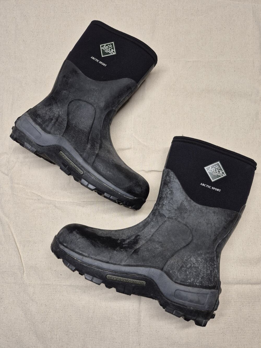 Muck Boot Company Arctic Sport Mid Mens 14 Black Waterproof Winter Boots